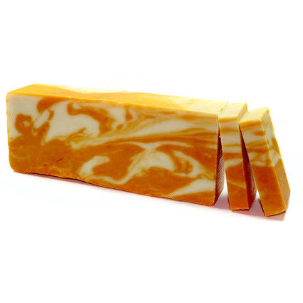 Orange Olive Oil Artisan Soap Slice buy-per-slice