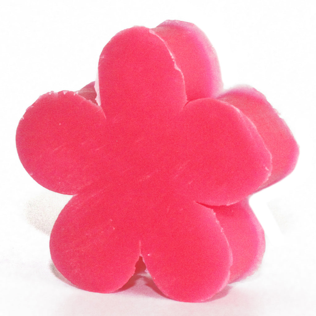 Pack of 10 Flower Guest Soaps - Geranium flower-shaped-guest-soaps