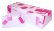 Yorkshire Violet Per Piece approx 100.gr handcrafted-soap-loaves ,buy-per-slice