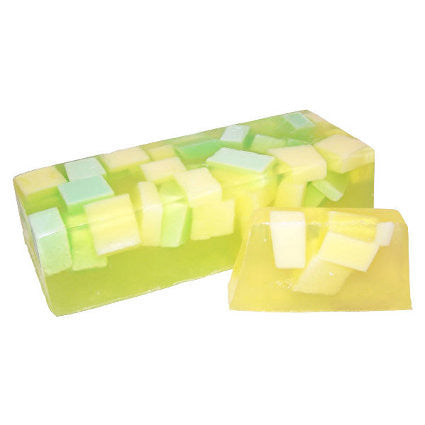 Lovely Melon Soap Slice, approx 100gr bathroom-heaven ,handcrafted-soap-loaves ,buy-per-slice ,handmade-soap