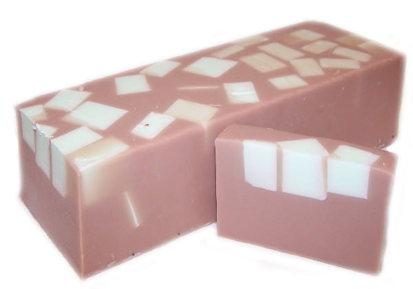 Mint Choc Chunks Soap Slice, approx 100gr bathroom-heaven ,handcrafted-soap-loaves ,buy-per-slice ,handmade-soap