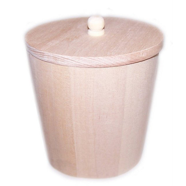 Small Wooden Tub with Lid soap-loaf-accessories