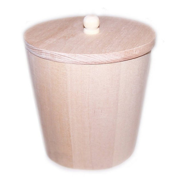 Small Wooden Tub with Lid soap-loaf-accessories