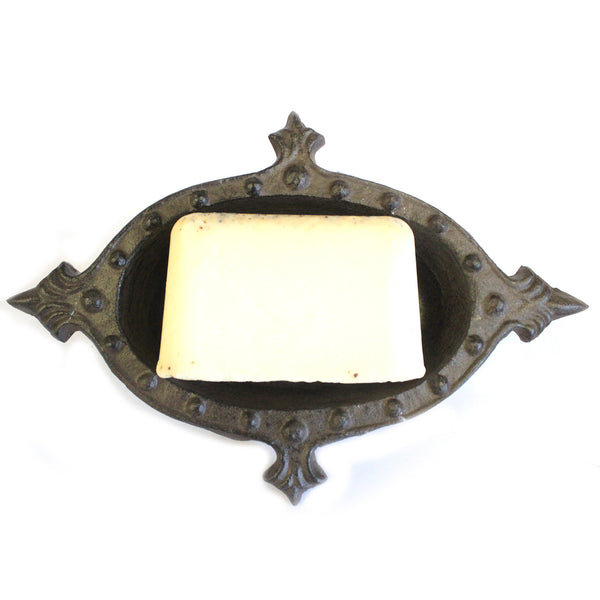 Cast Iron Soap Dish - Arthurian - Natural cast-iron-soap-dishes ,cast-iron-products ,cast-iron-soap-dishes