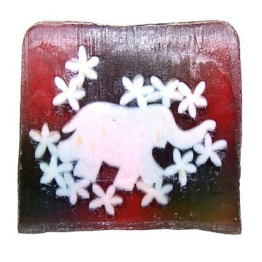 Pink Elephant Soap - 115g Slice (patchouli) buy-per-slice